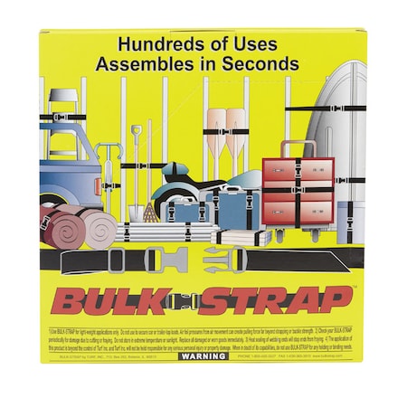 Bulk-Strap Bulk-Strap 1.5 in. W X 300 ft. L Black Webbing 200 lb 1 pk 1020